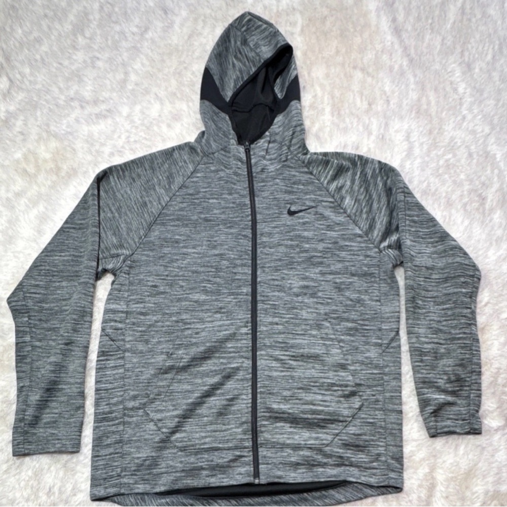 Nike Men's Heather Gray Hooded Jacket